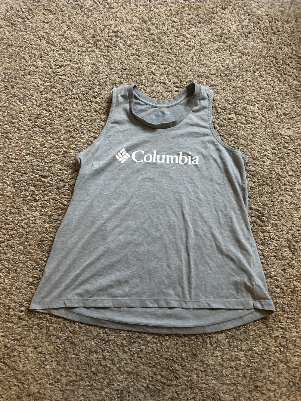 Columbia Girls Light Gray Logo Tank Top